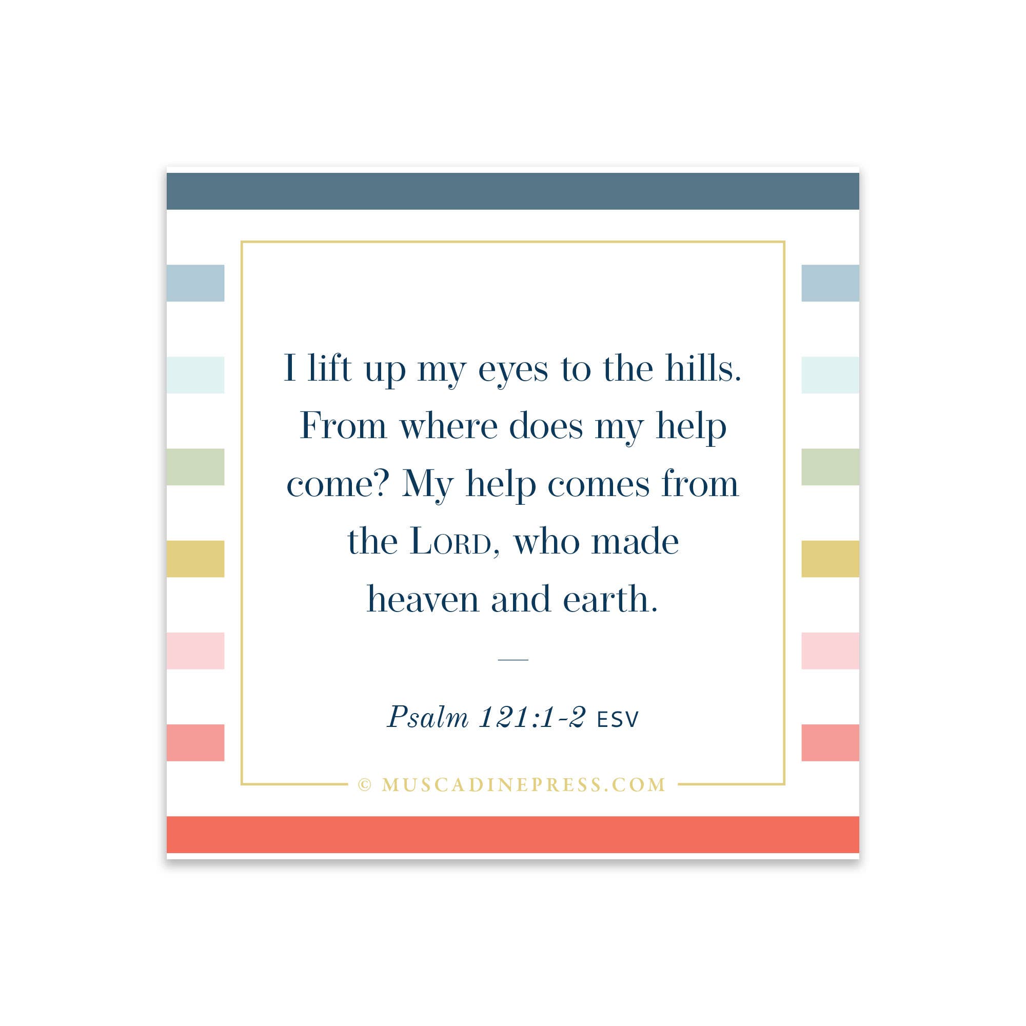 Scripture Static Cling: Help from the Lord