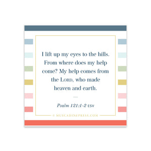 Scripture Static Cling: Help from the Lord