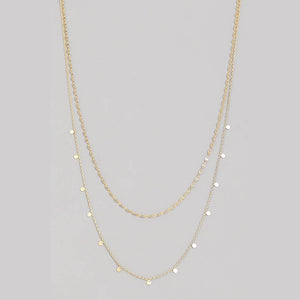 Dainty Layered Coin Choker Necklace