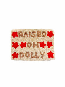 Double Sided RAISED ON DOLLY Beaded Coin Purse