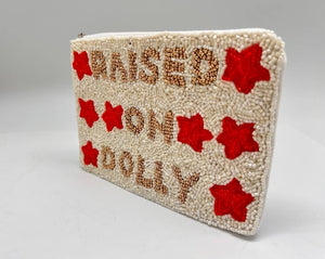 Double Sided RAISED ON DOLLY Beaded Coin Purse