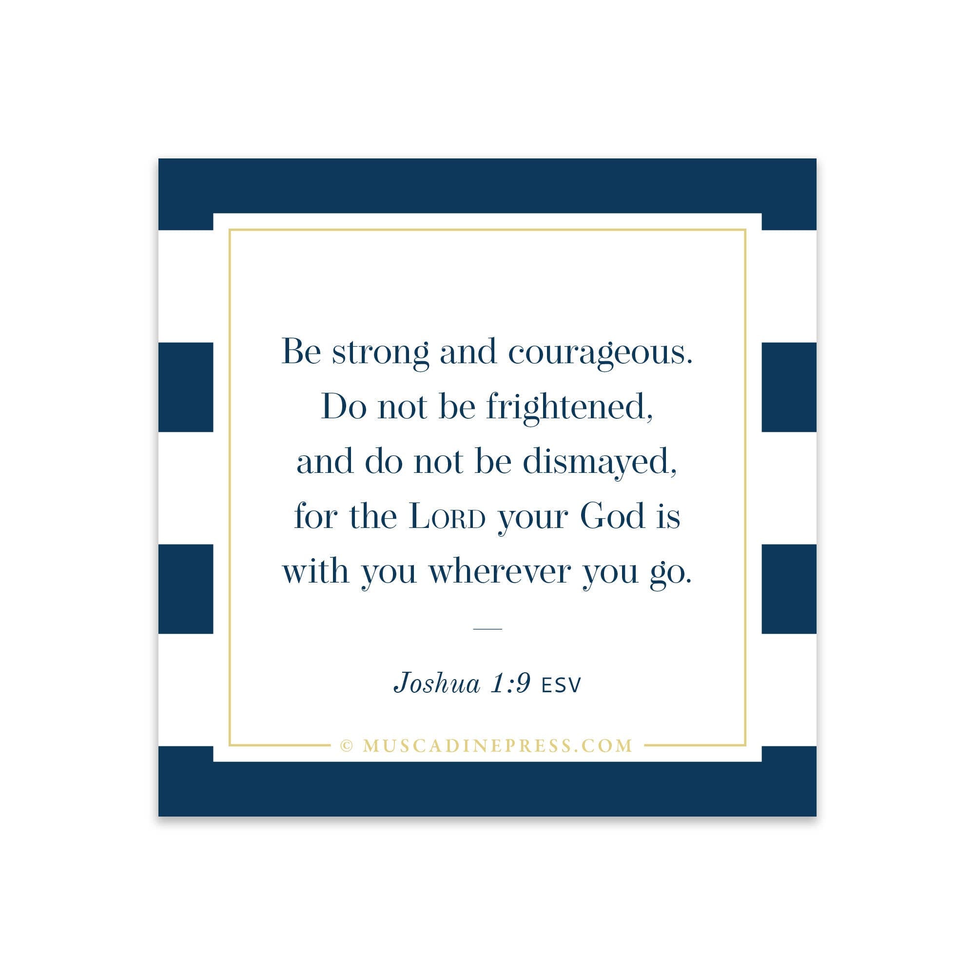 Scripture Static Cling, Be Strong and Courageous