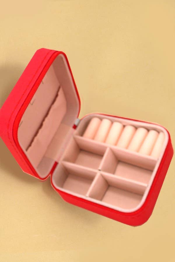 Multiple Colors: JEWELRY ORGANIZER TRAVEL BOX CASE