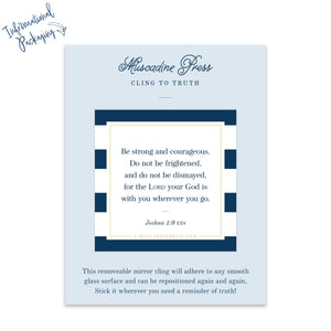 Scripture Static Cling, Be Strong and Courageous
