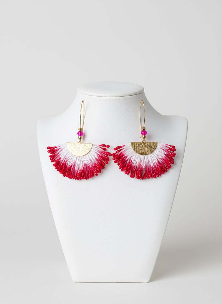 It's Fun Time Earrings, Fuchsia
