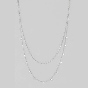 Dainty Layered Coin Choker Necklace