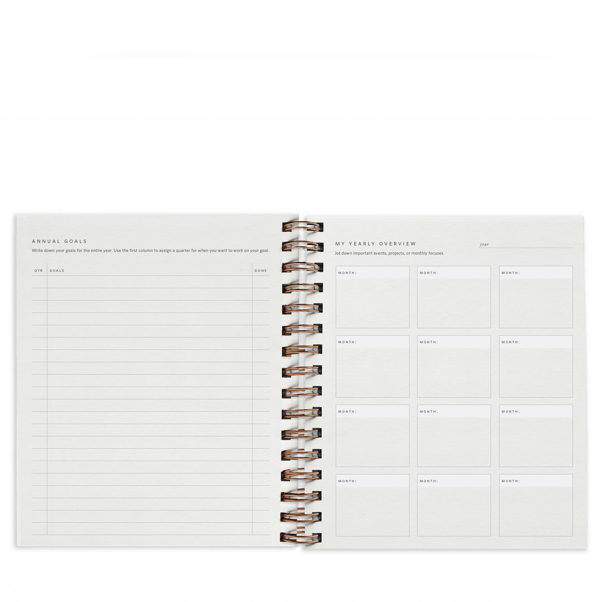 Quarterly Overview Planner | Assorted Colors // Undated
