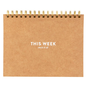Undated Spiral Weekly Planner
