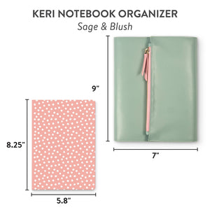 Sage & Blush Keri Notebook Organizer