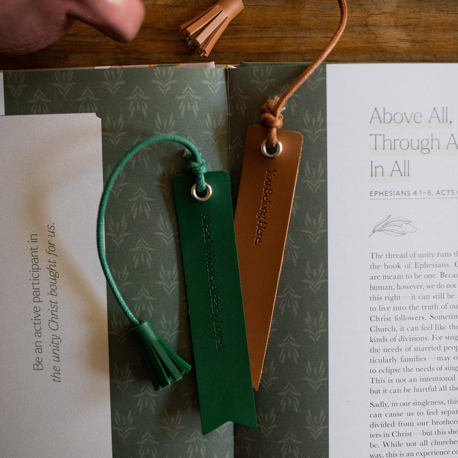 You Belong Here Leatherette Bookmarks - 2 Pack