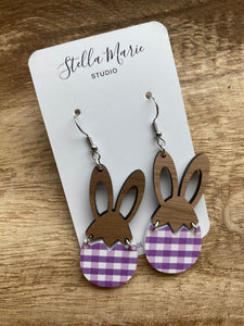 MULTIPLE COLORS: Easter Bunny Earrings