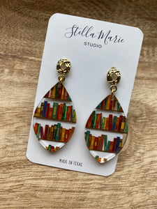 MULTIPLE STYLES: Bookworm Acrylic Earrings