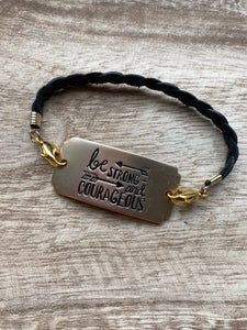 Be Strong & Courageous Bracelet