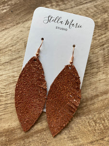 Pumpkin Spice Side Fringe Earrings